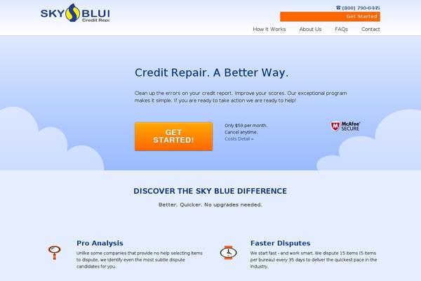 skybluecredit.com site used Sky-blue-credit