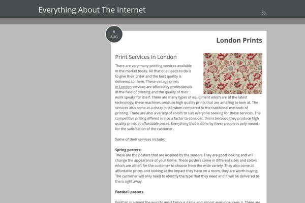 Lonely Road theme site design template sample