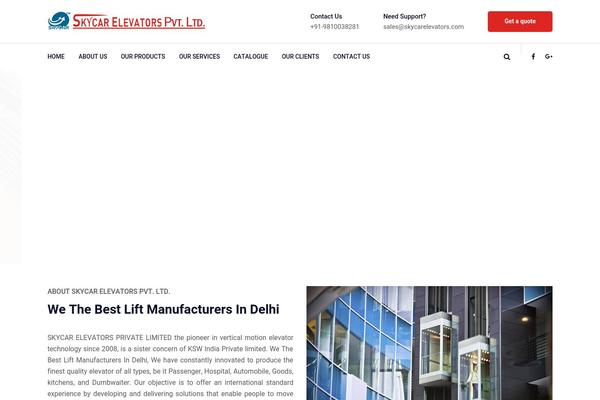 Industro theme site design template sample