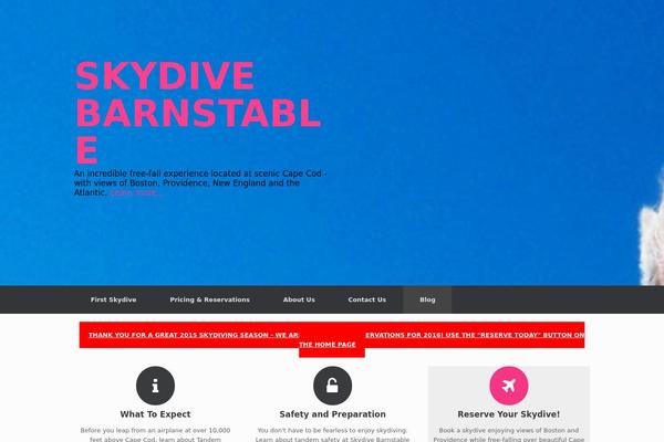 Vantage theme site design template sample