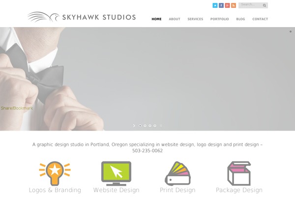 Thunder theme site design template sample