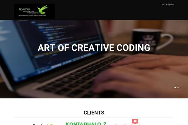 Onepage theme site design template sample