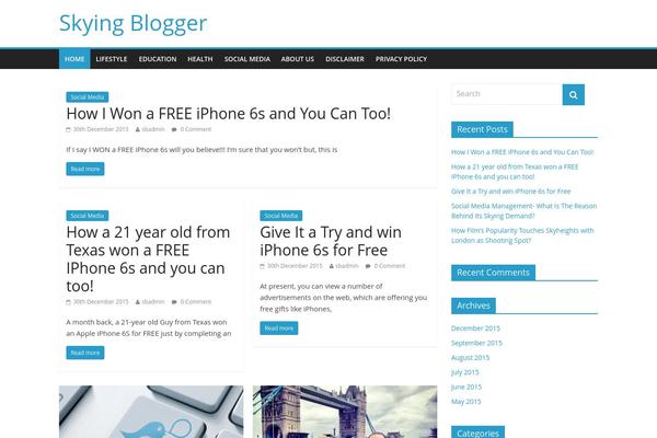 ColorMag theme site design template sample