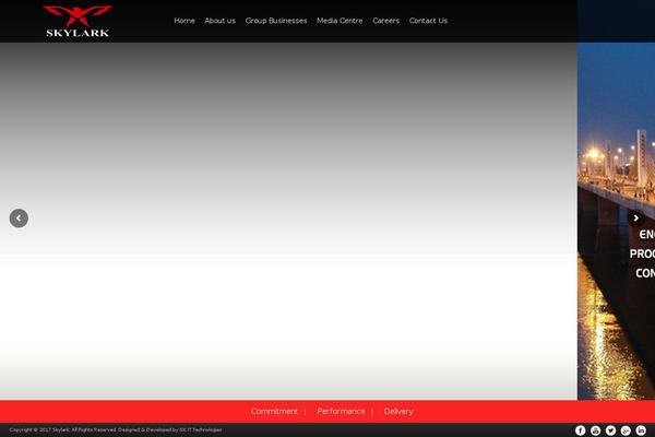 Skylark theme site design template sample