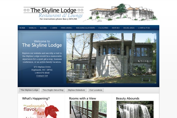 skyline-lodge.com site used Whitehousepro3_dev