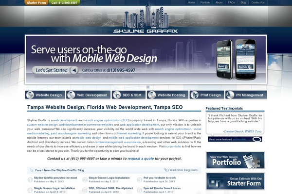 Sandbox theme site design template sample