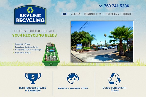 Skyline theme site design template sample