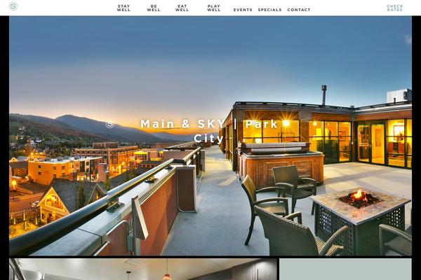 Sky theme site design template sample