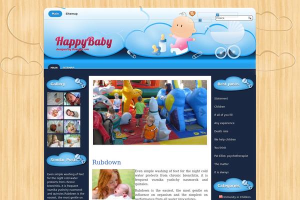 Happybaby theme site design template sample