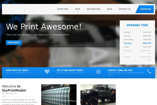CarPress theme site design template sample