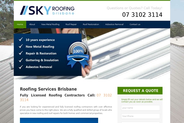 skyroofingbrisbane.com site used Skyroofing
