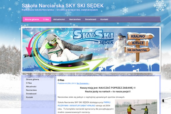 skyski.pl site used Winter