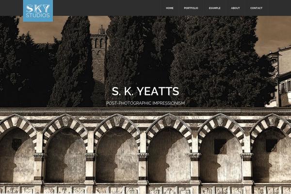 Frost theme site design template sample
