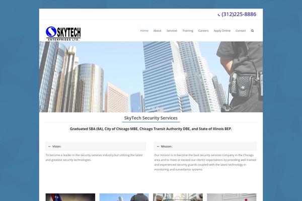 Total theme site design template sample