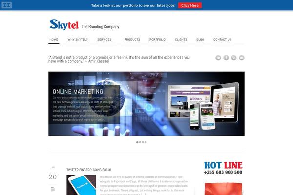 Briefed theme site design template sample