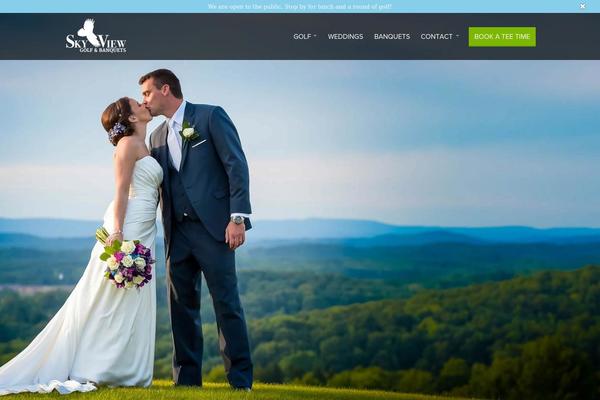 Sky theme site design template sample