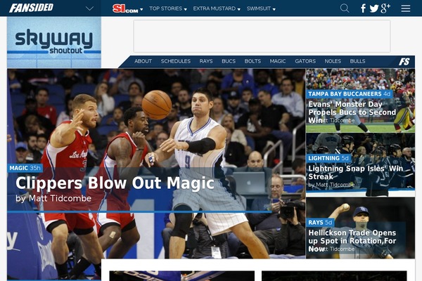 Fansided_v4 theme site design template sample