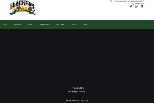 slackersbarandgrill.com site used Salmon