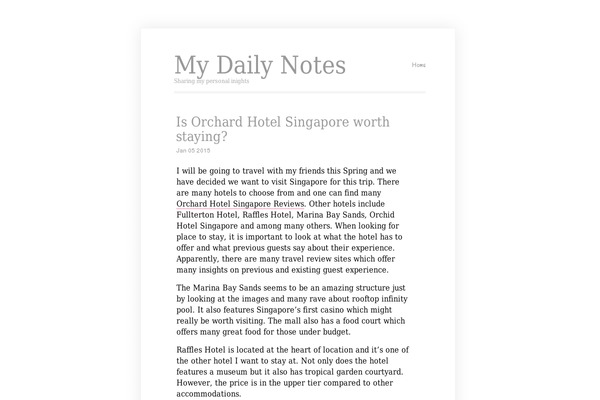 Clear theme site design template sample