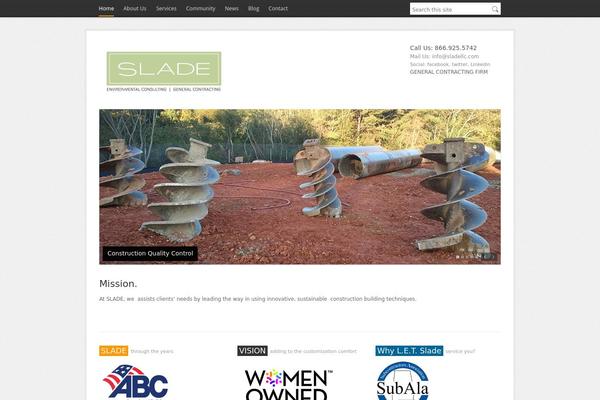 Indus theme site design template sample