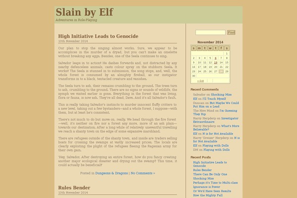 slain-by-elf.org site used Batavia