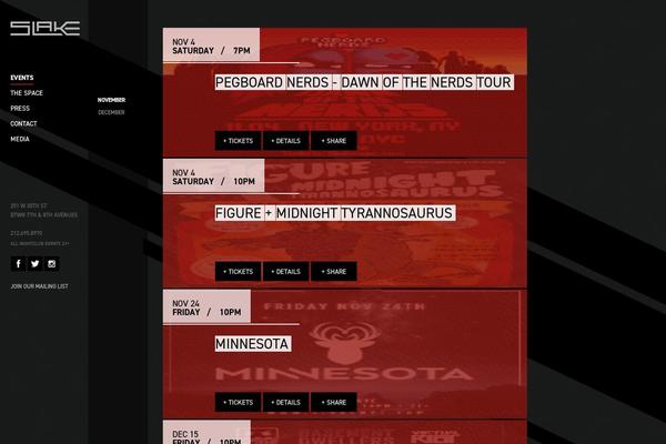 Site using Ticketweb plugin