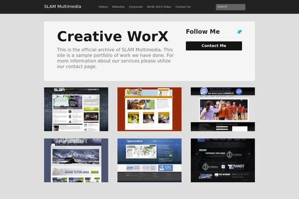 slammultimedia.com site used Mixfolio