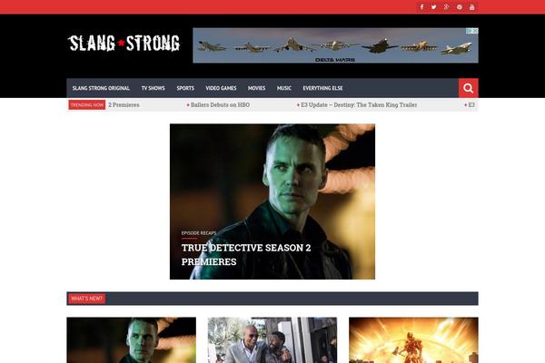 Storm theme site design template sample
