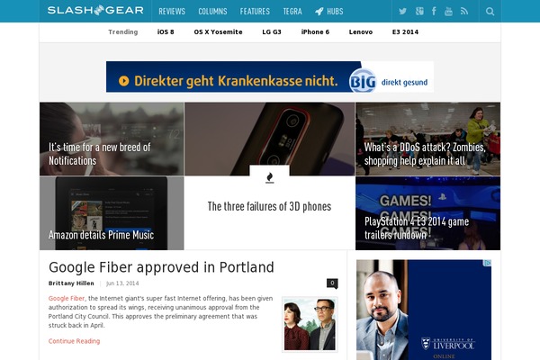 Unified theme site design template sample