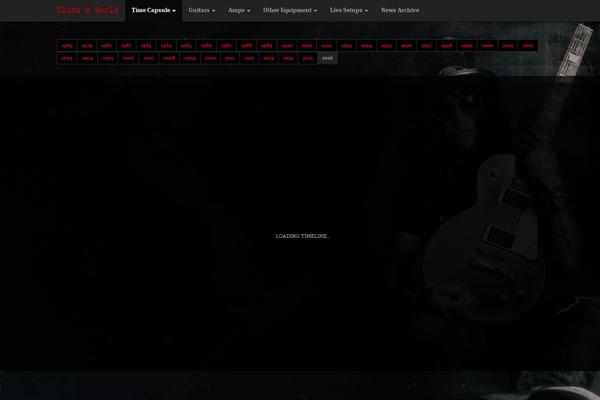 Roots theme site design template sample