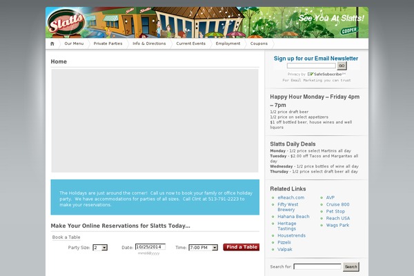 Site using Easy-restaurant-menu-manager plugin