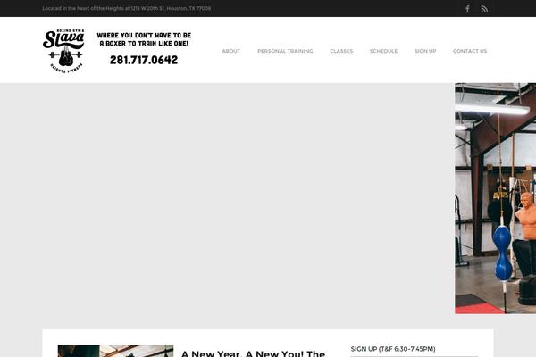 Fitness theme site design template sample