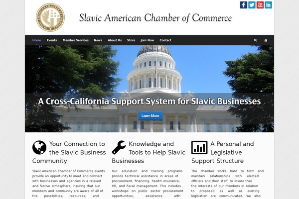 slavicamericanchamber.org site used Pinpoint