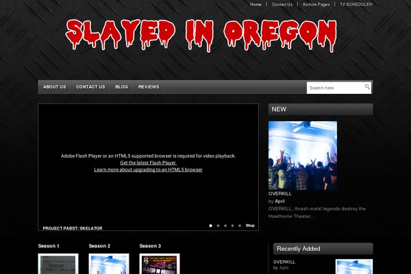 Video theme site design template sample