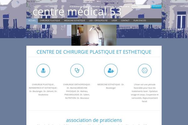 Health theme site design template sample