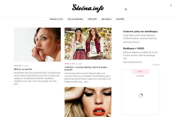 The Voux theme site design template sample