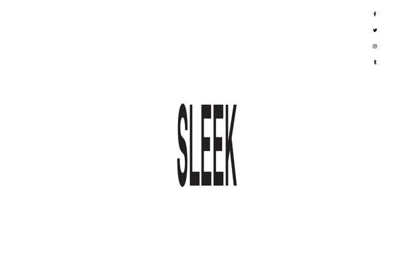 Sleek theme site design template sample