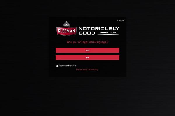 sleeman.ca site used Sleeman_ca