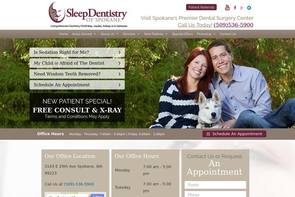 sleepdentistryspokane.com site used Metric