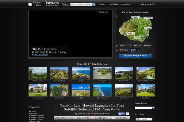 RealEstate theme site design template sample
