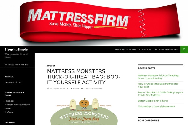 Twenty Fourteen theme site design template sample