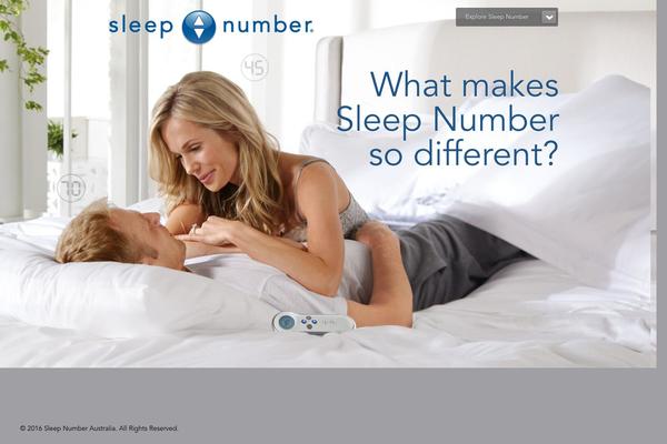 sleepnumber.com.au site used Sn