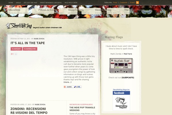 sleepwalkingmag.com site used Papercut