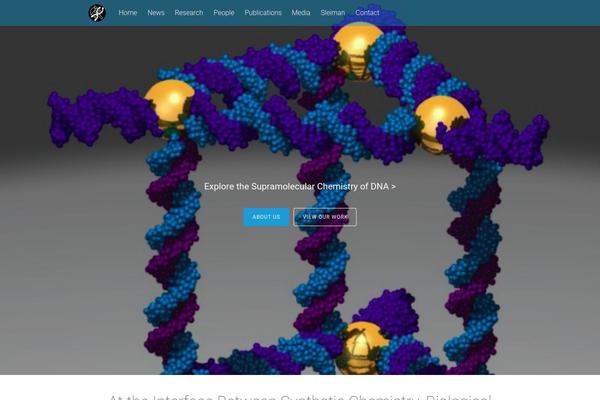 Tesseract theme site design template sample