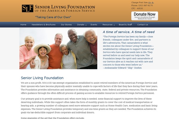 Site using font-resizer plugin