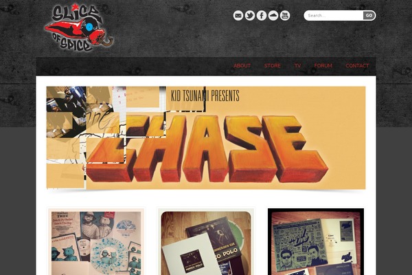 Cold theme site design template sample