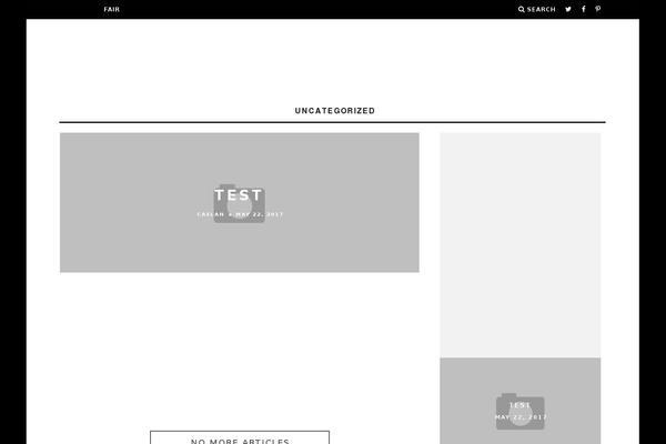 15Zine Child theme site design template sample
