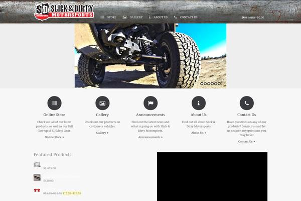 Vantage theme site design template sample