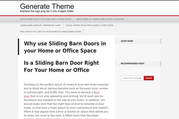 Editor theme site design template sample