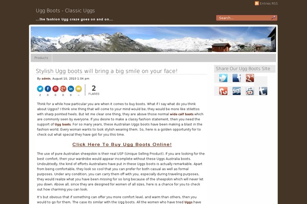 Panorama theme site design template sample